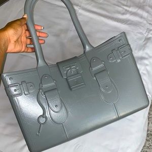Gray Rubberized Tote
